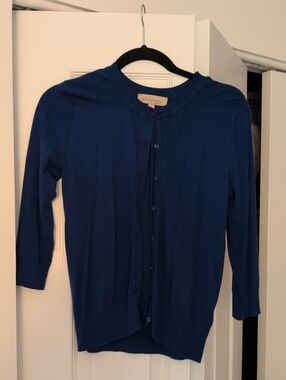 Philosophy Cobalt Blue Button-Front Women's Cardigan